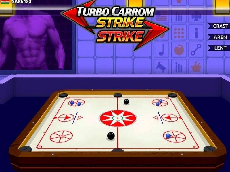 Turbo Carrom Strike Gameplay Screenshot